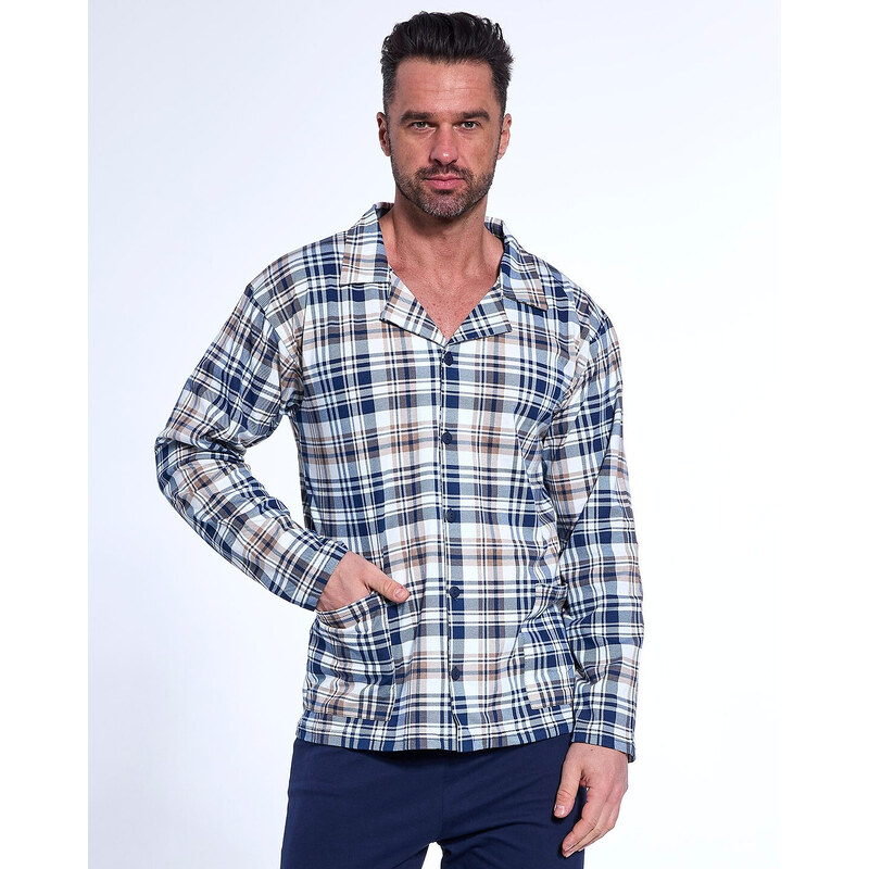 Pyžamo model 21044494 dlouhé/r M2XL rozepínací - Cornette 69484673