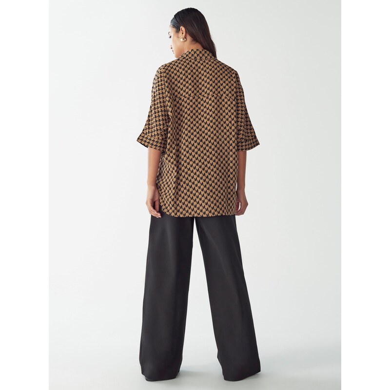 Willa Blúzka Leonardo farba ťavej srsti / čierna 63168256