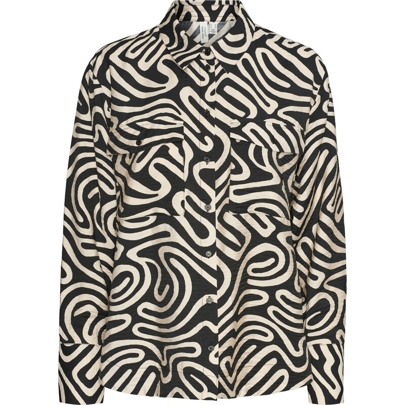 VERO MODA Blúzka VMVIGDIS nebielená / čierna 63059841