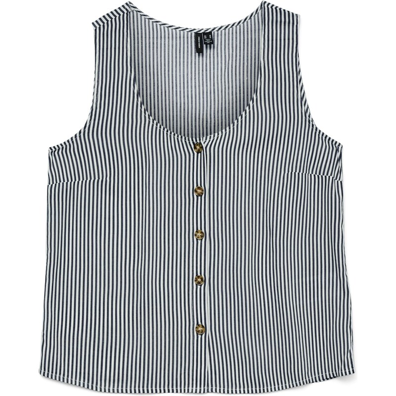 VERO MODA Blúzka VMBumpy námornícka modrá / biela 65646059