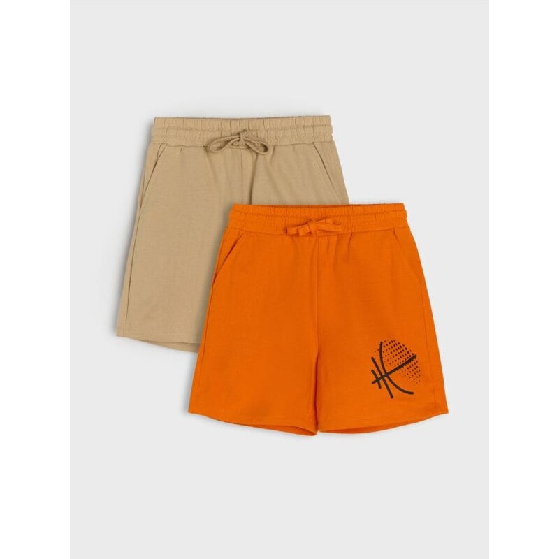 Sinsay - Súprava 2 šortiek - oranžová 65749082