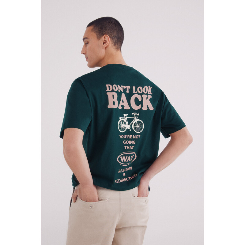 SPRINGFIELD Pánske potlačové tričko Dont Look Back 63062672