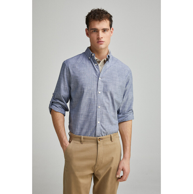 SPRINGFIELD Pánska košeľa z hrubej bavlny 63062683