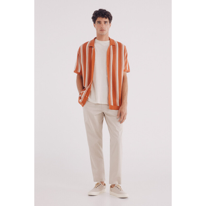 SPRINGFIELD Pohodlné pánske Slim Fit chinos nohavice 63062874