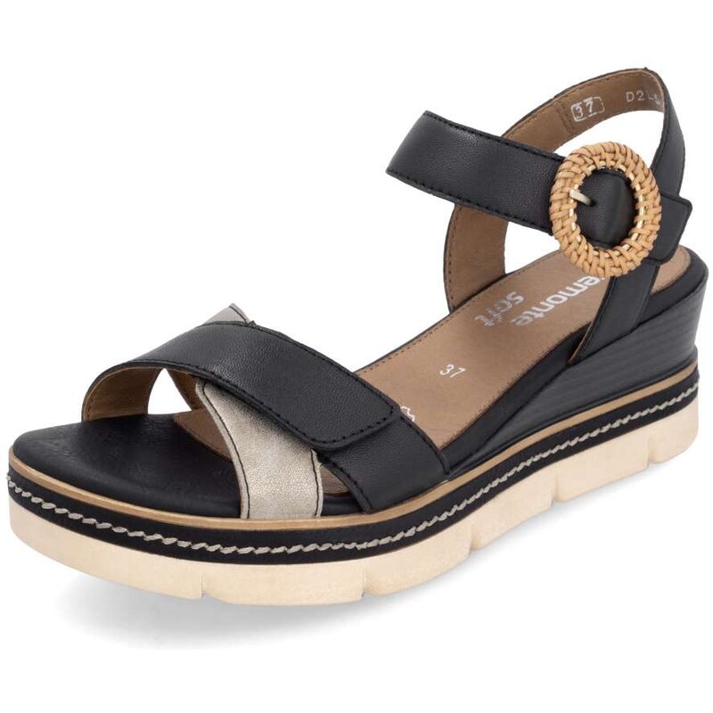 RIEKER Dámske sandále REMONTE D2L50-03 čierna S5 63064158