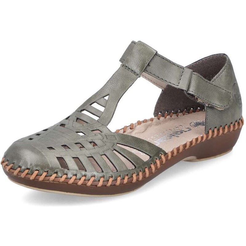 Dámske sandále RIEKER M1688-54 zelená S6 63064162