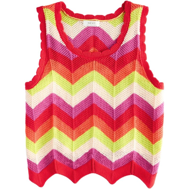 Next Sveter zelená / fialová / oranžová / červená / biela 63067579