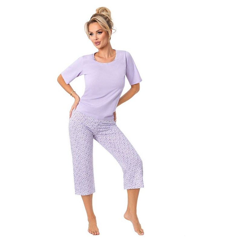 Donna Dámske pyžamo Fiorella 3/4 fialové 63208858