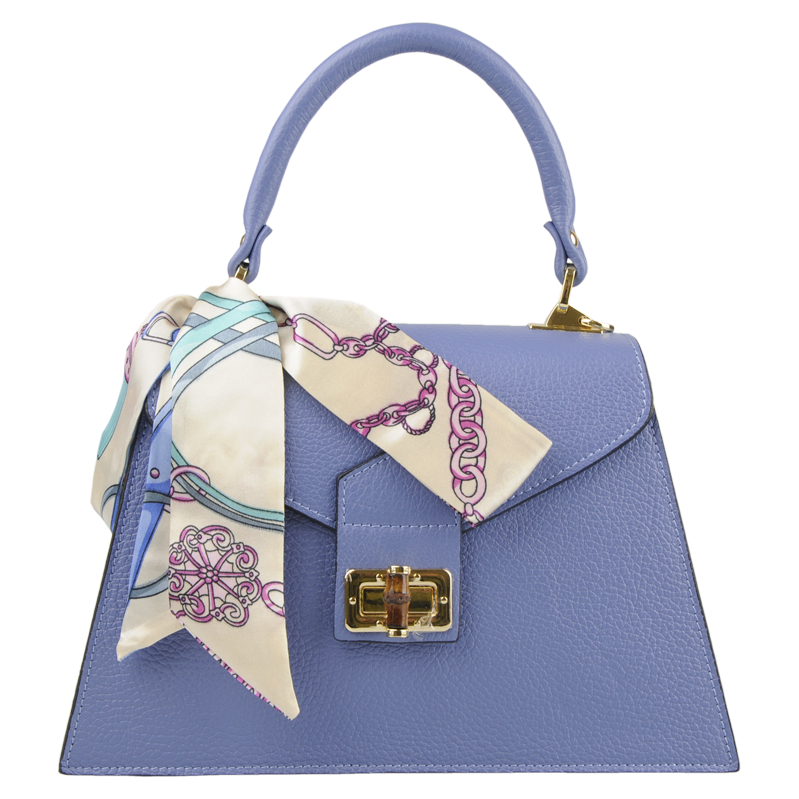 Modrá kožená talianska crossbody kabelka Flavia Indigo NovaKabelka.sk 63069411