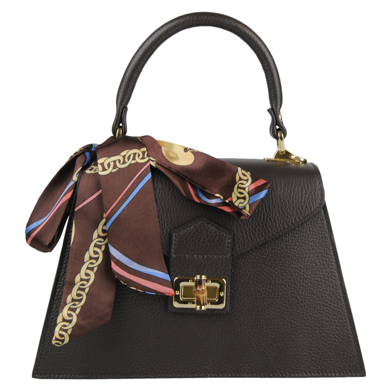 Cafe kožená talianska crossbody kabelka Flavia Cafe NovaKabelka.sk 63069410