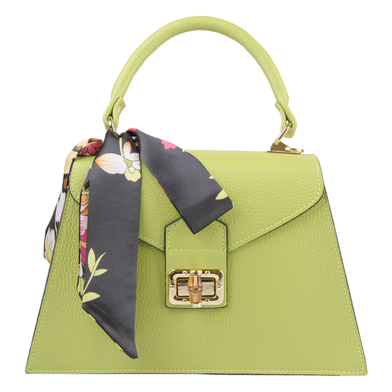 Zelená kožená talianska crossbody kabelka Flavia Mela NovaKabelka.sk 63069412