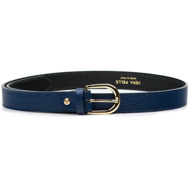 Blaire Dámsky kožený opasok modrý 64987349