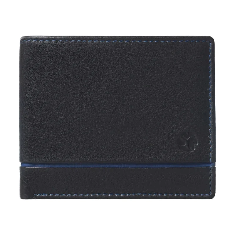 SEGALI Pánska kožená peňaženka 221806 čierno modrá 35335616