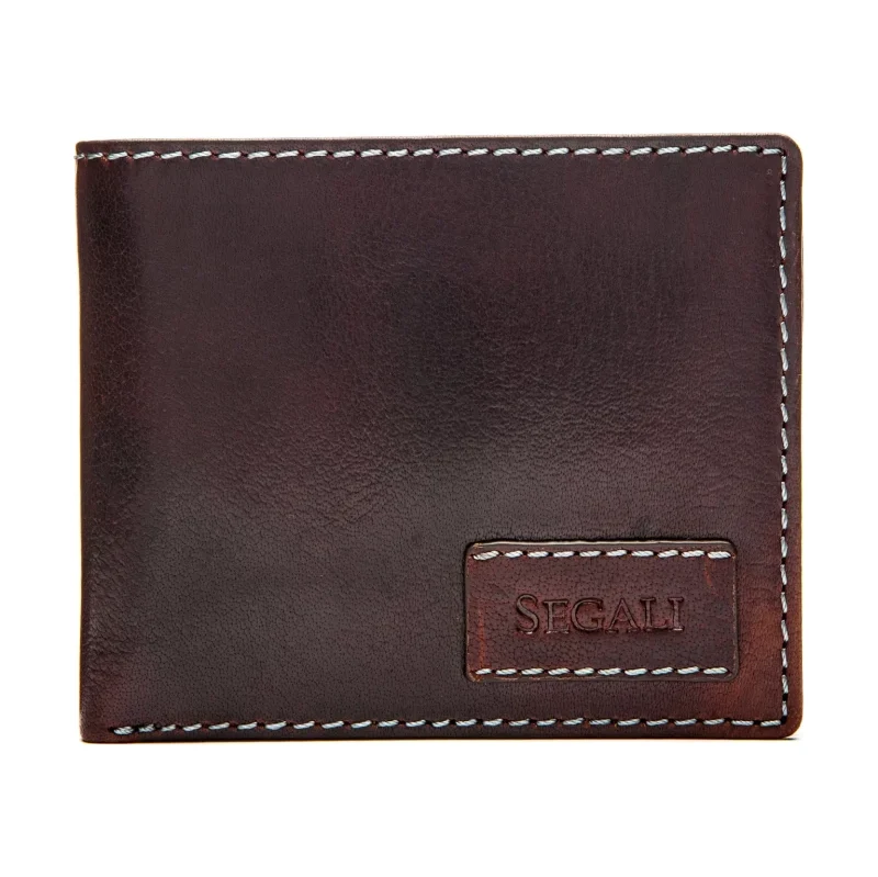 SEGALI Pánska kožená peňaženka 21031 hnedá 35335579