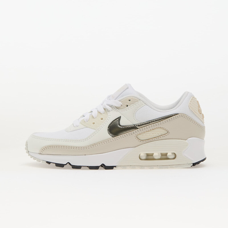 Nike W Air Max 90 White/ Flat Pewter-Lt Orewood Brn 63073798