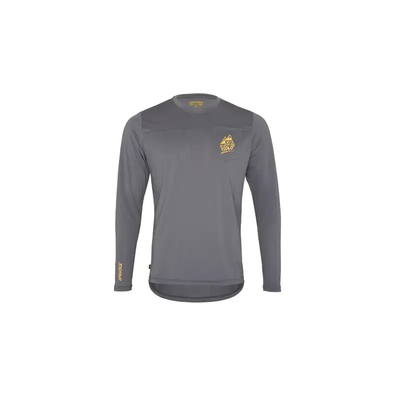 Silvini Ello pánsky voľný dres dlhý rukáv Grey/Tiger vel. S 63073886