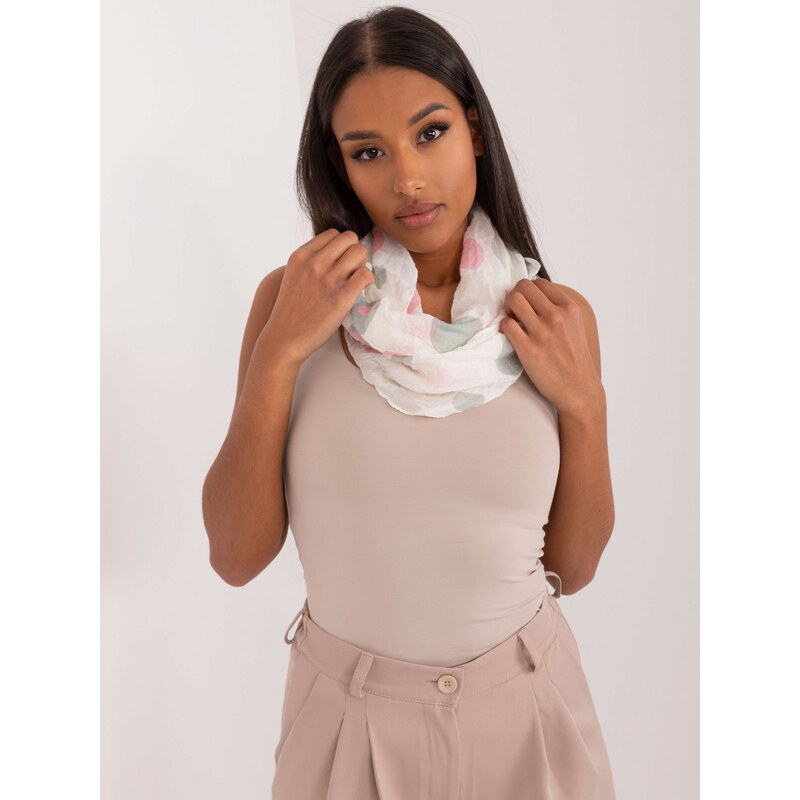 BASIC Smotanová komínová šatka s bodkami AT-KM-BF48164.19X-ecru 53913533