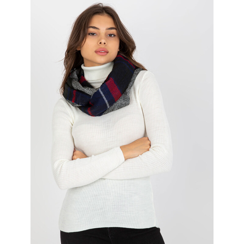 BASIC Modro-červený károvaný šál AT-KM-1402.20-dark blue-red 36066307