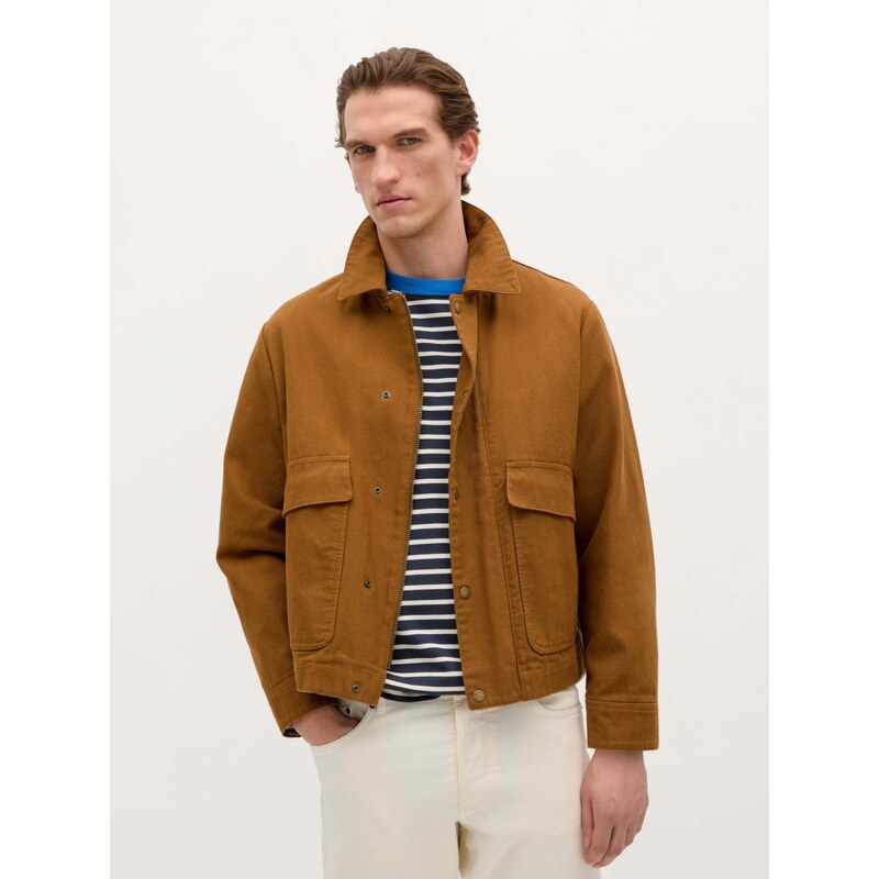 Scalpers Prechodná bunda hnedá / červená 63159467