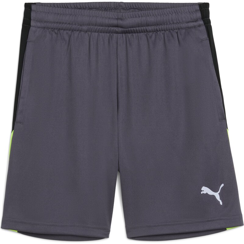 PUMA Športové nohavice Individual Liga grafitová / svetlozelená / 63160645