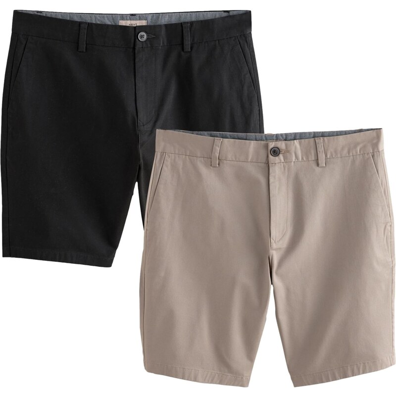 Next Chino nohavice sivobéžová / čierna 63080091