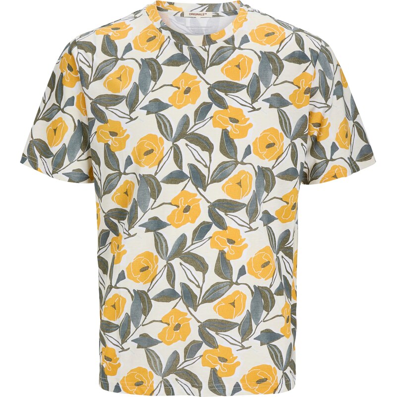 Jack & Jones Junior Tričko JORALMERIA krémová / zafírová / karí / 63080757