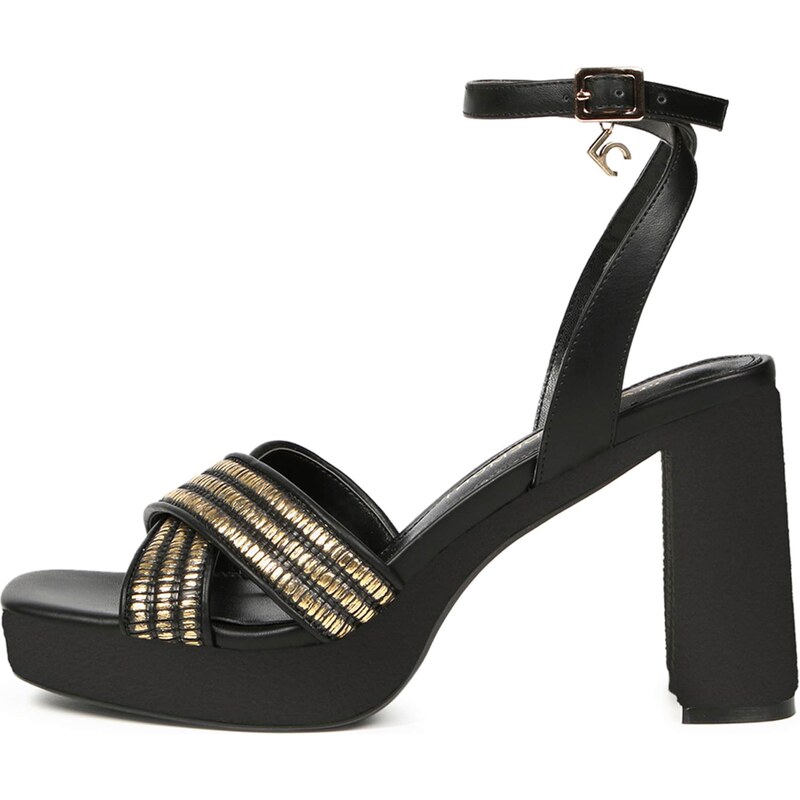 Lola Casademunt Remienkové sandále žltá / čierna 63080024