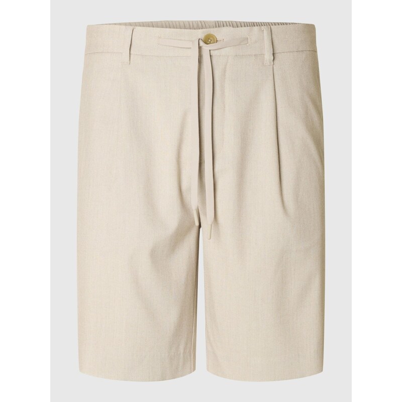 SELECTED Plisované nohavice SLHLeroy piesková 63165973