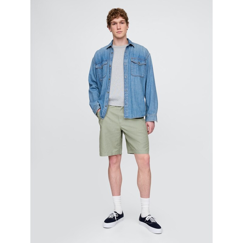 GAP ľanové kraťasy - pánske 68296431