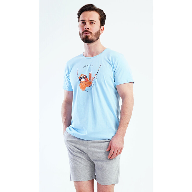 Vienetta MAN Pánske pyžamové šortky Cool - vypnuté 68158167