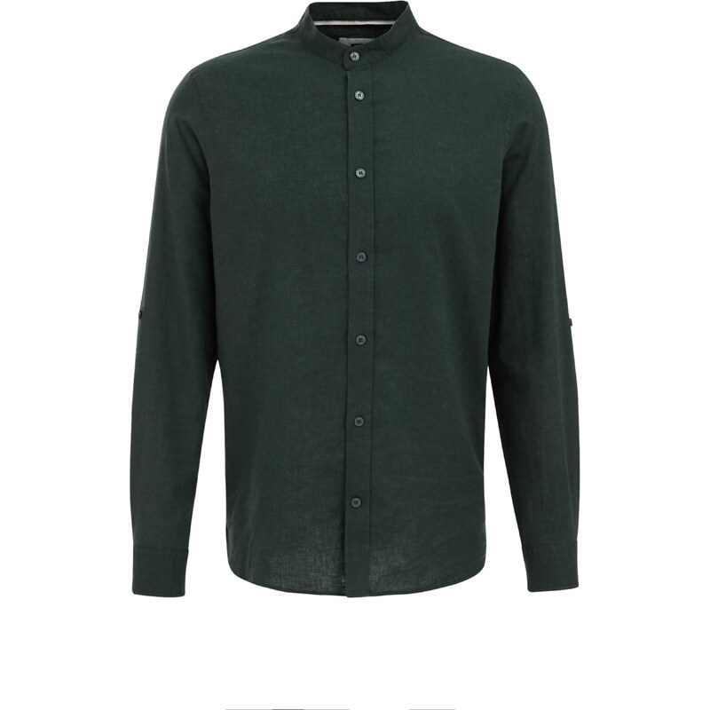 WE Fashion Košeľa tmavozelená 63080410