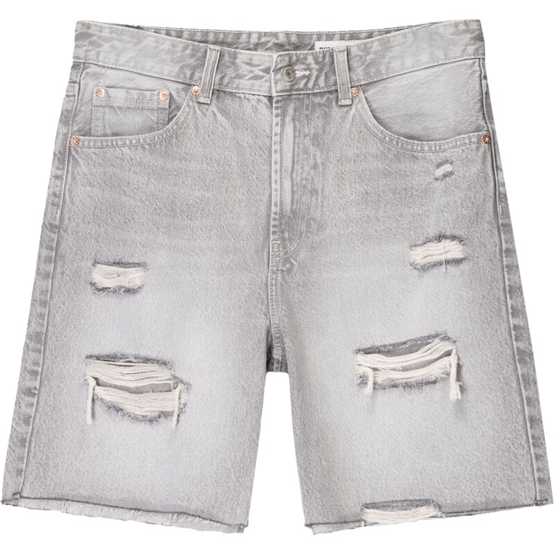 Bershka Džínsy svetlosivá 63169198