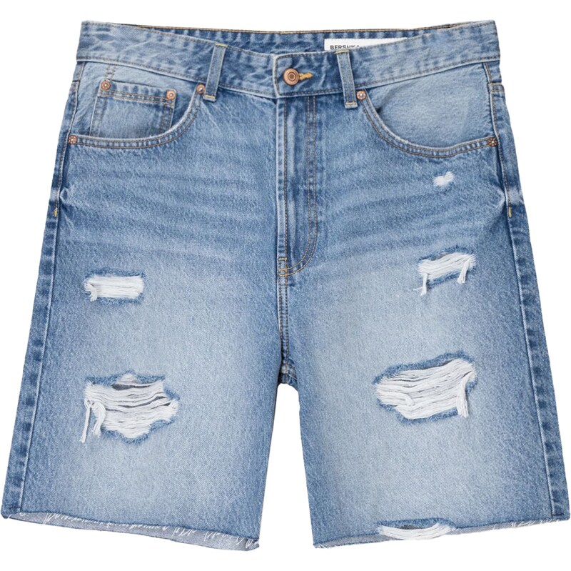 Bershka Džínsy modrá denim 63169250