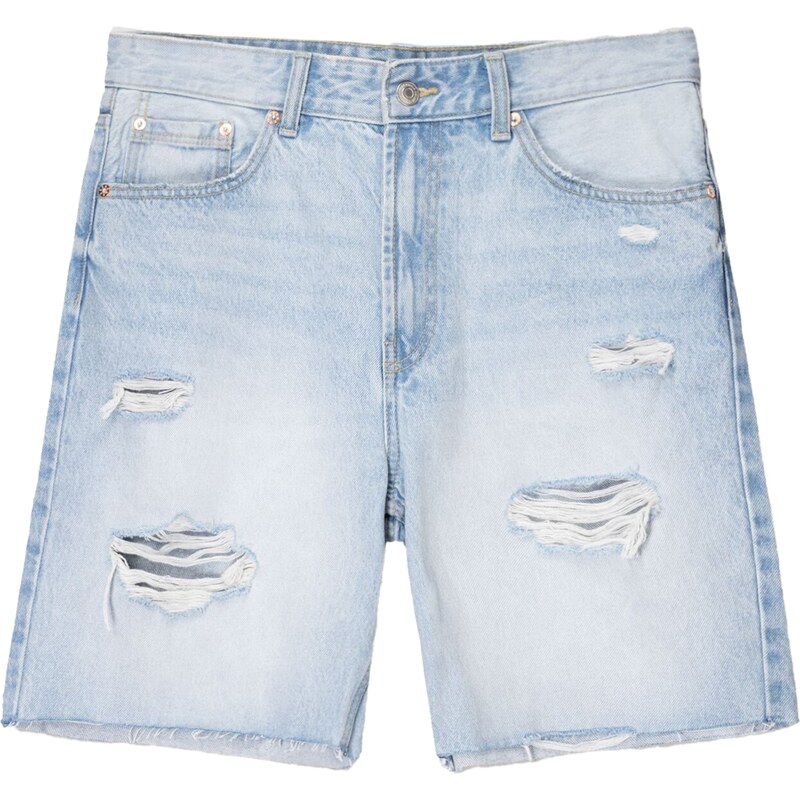 Bershka Džínsy svetlomodrá 63169237