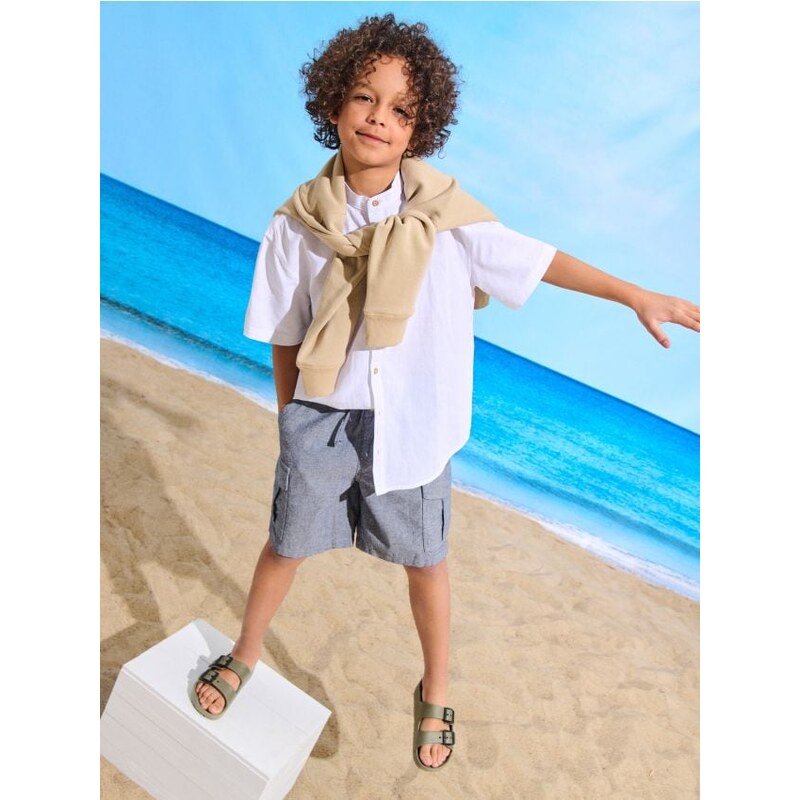 Sinsay - Šortky regular - tmavomodrá 65743095