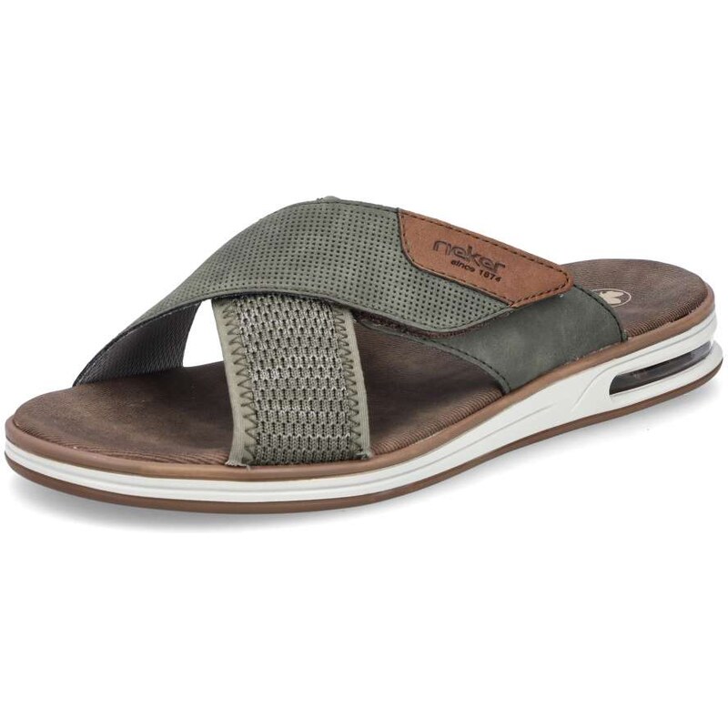 Pánske šľapky RIEKER 29083-52 zelená S6 63080975