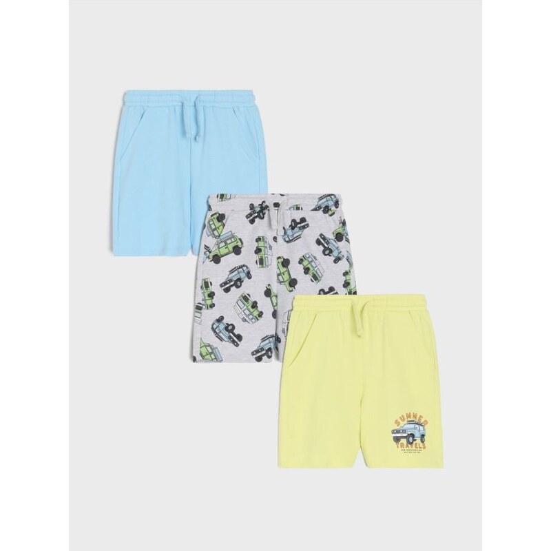 Sinsay - Súprava 3 šortiek - svetložltá 65755661