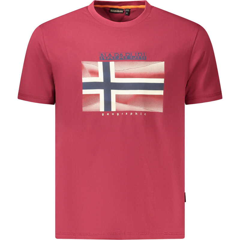 Červené tričko s krátkym rukávom Napapijri 64706954