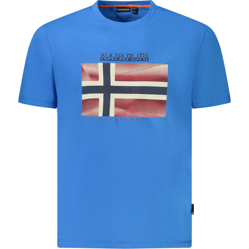 Modré tričko Napapijri s krátkym rukávom 64711341