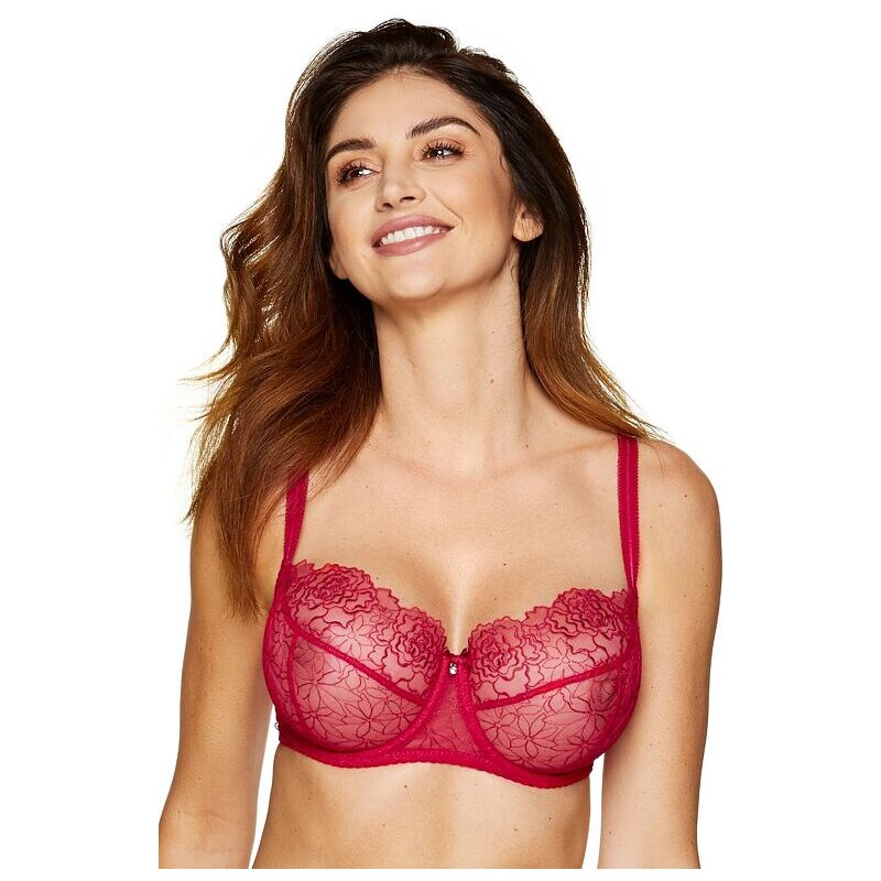 Gorteks Čipkovaná podprsenka Pamela červená 35502184