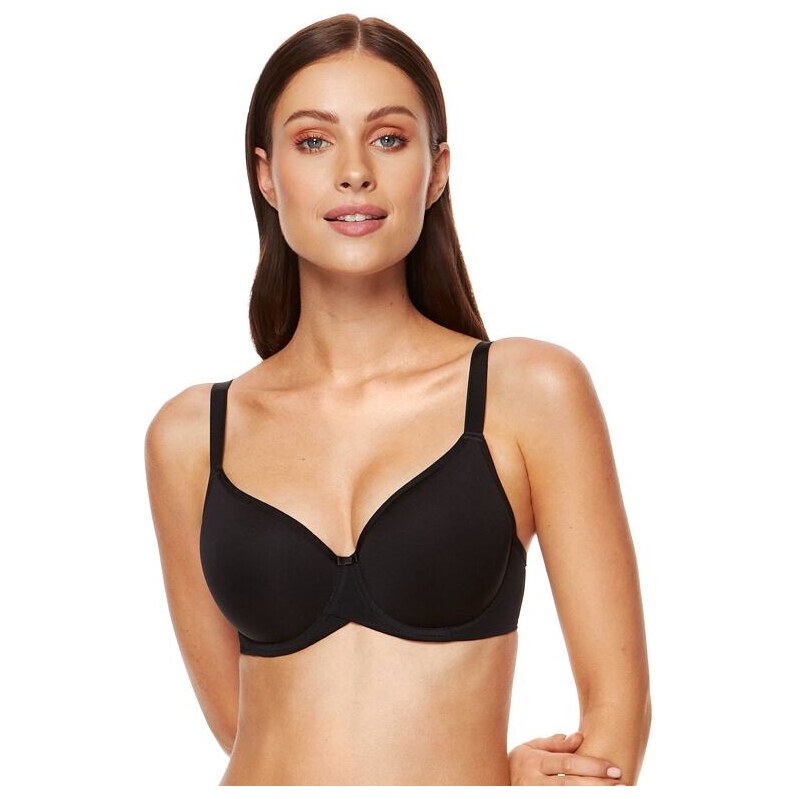 Gorteks Hladká podprsenka Spacer Venus čierna 35502342