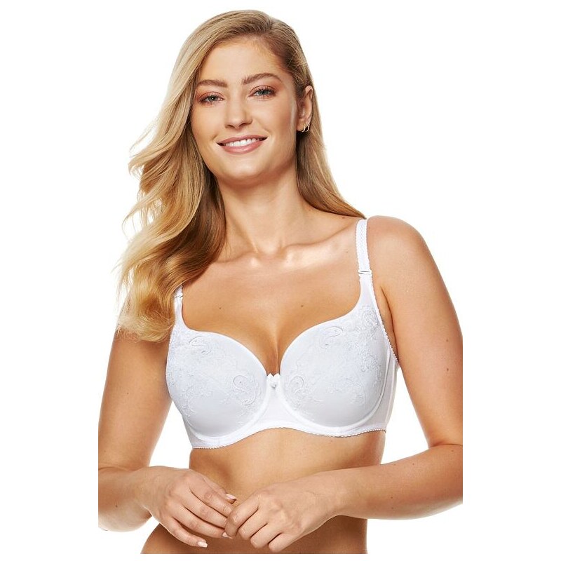 Gorteks Vystužená dámska podprsenka Yvette biela 35502345
