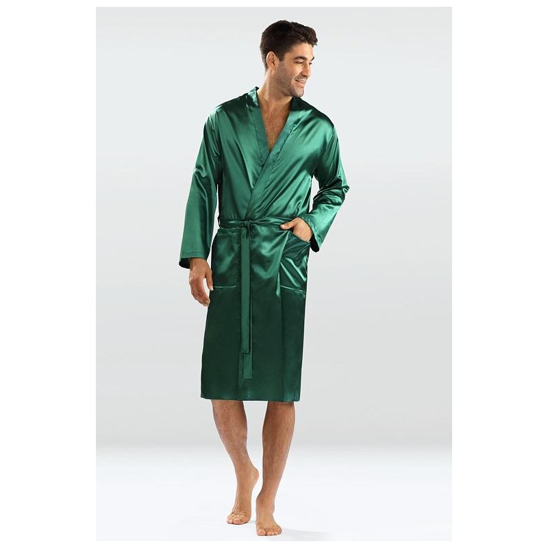 DKaren Pánsky saténový župan Christian zelený 36834551