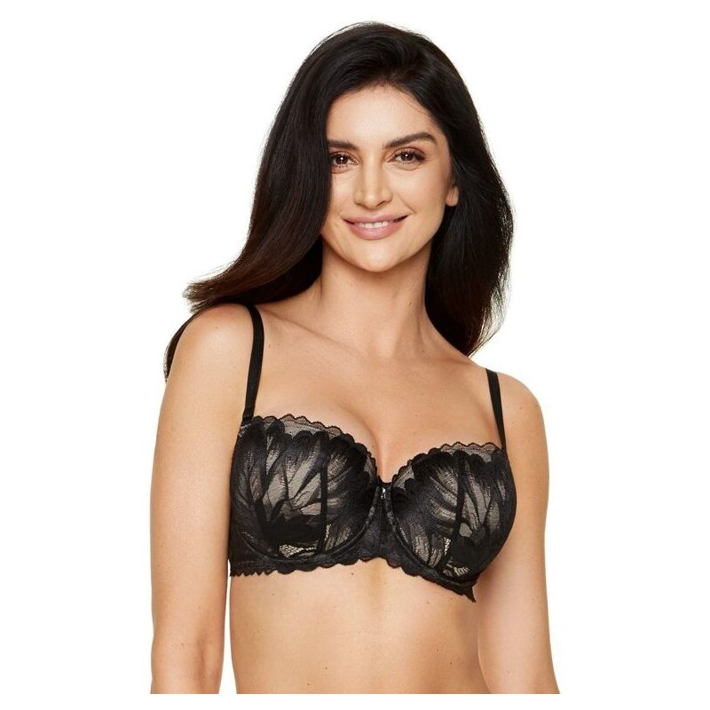 Gorteks Push-up podprsenka Moon/B1 čierna 43006865