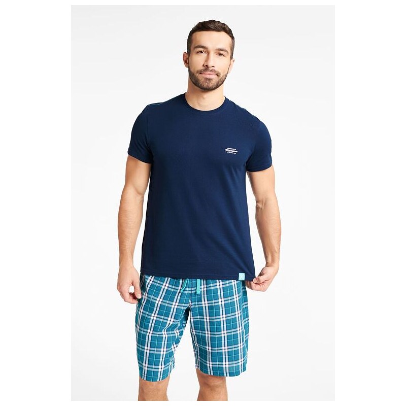 Henderson Pánske pyžamo Weston tmavo modré 57956798