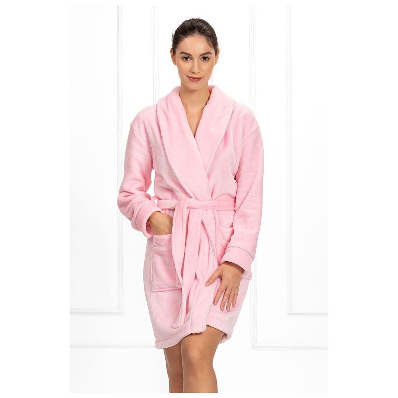 Momenti per me Hebký dámsky župan Cassidy ružový 39563406