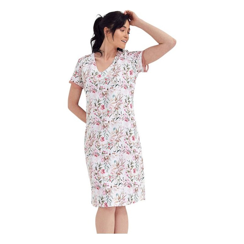 Cana Dámska košieľka Aromatica biela s kvetmi 39599733