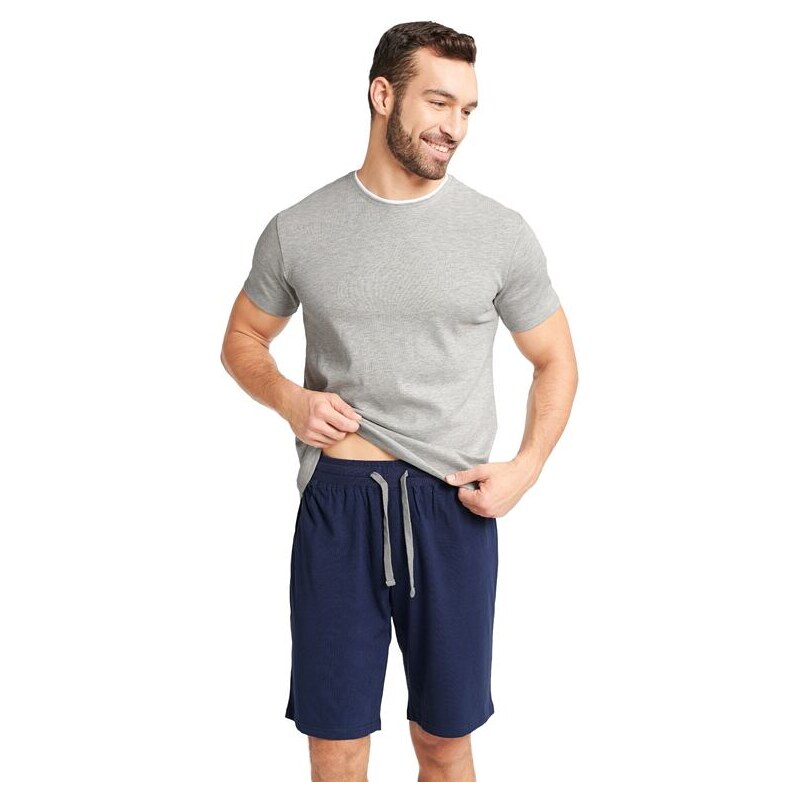 Henderson Pánske pyžamo Wend sivé 57956814