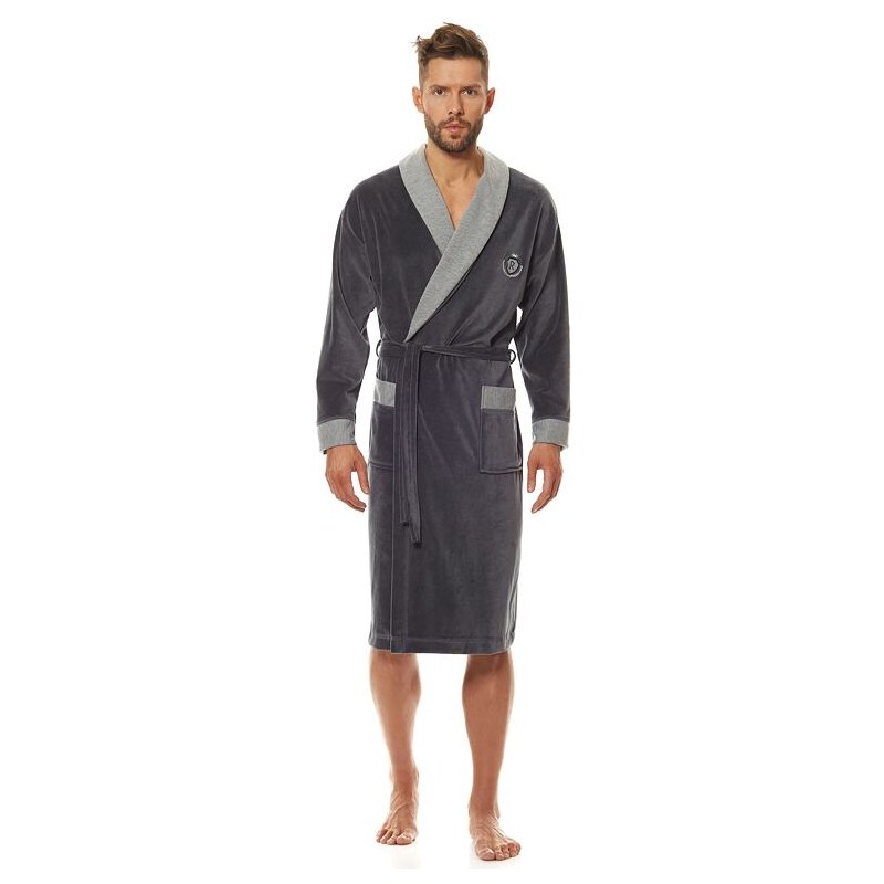 L&L Pánsky župan Royal tmavo sivý 41639080