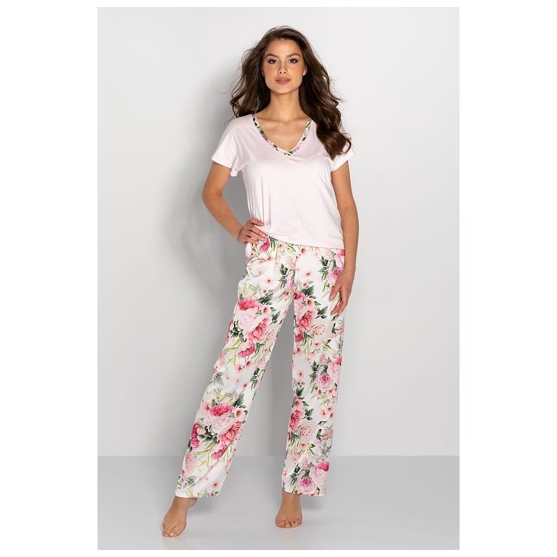 Momenti per me Luxusné dámske pyžamo Ines ružové 43791053